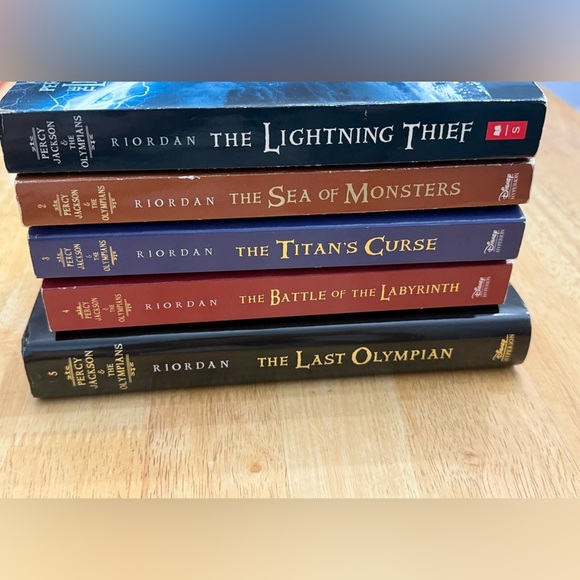 Percy Jackson &The Olympians First Edition 5 Book Bundle/Lot,Author Rick Riordan - Picture 3 of 9